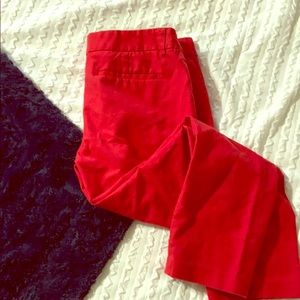 Red work pants
